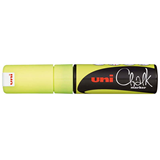 Uni Chalk Marker 8.0mm Chisel Tip Fluoro Yellow PWE-8K